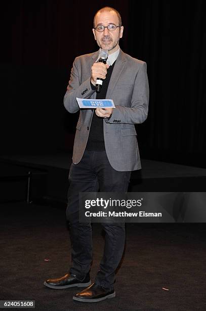 Basil Tsiokos, Director of Programming for DOC NYC, attends the New York premiere of "Swim Team" at DOC NYC on November 17, 2016 in New York City.