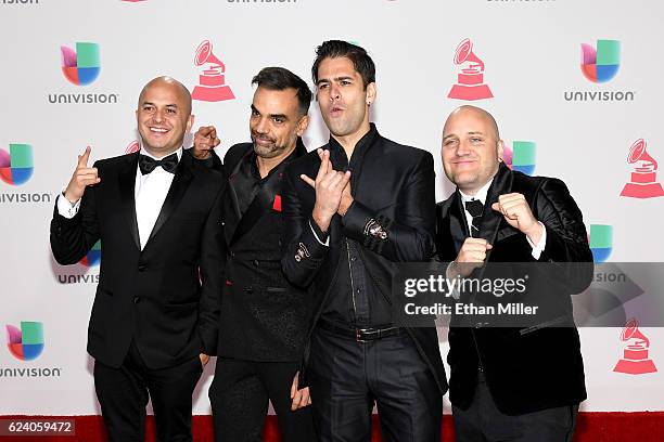 Caramelos de Cianuro attends The 17th Annual Latin Grammy Awards at T-Mobile Arena on November 17, 2016 in Las Vegas, Nevada.