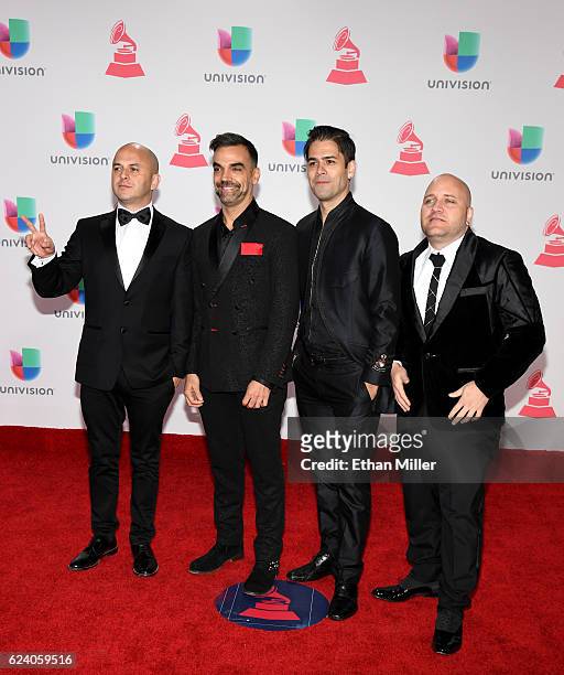 Caramelos de Cianuro attends The 17th Annual Latin Grammy Awards at T-Mobile Arena on November 17, 2016 in Las Vegas, Nevada.