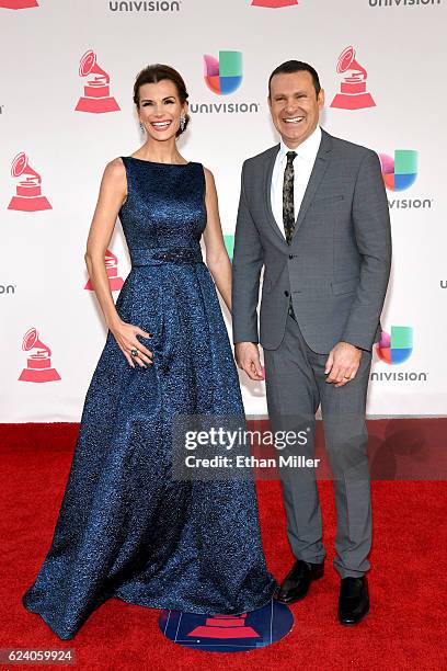 Cristina Tacher and TV personality Alan Tacher attend The 17th Annual Latin Grammy Awards at T-Mobile Arena on November 17, 2016 in Las Vegas, Nevada.