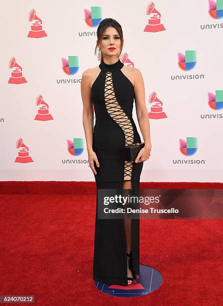 Recording artist Paula Fernandes attends The 17th Annual Latin Grammy Awards at T-Mobile Arena on November 17, 2016 in Las Vegas, Nevada.