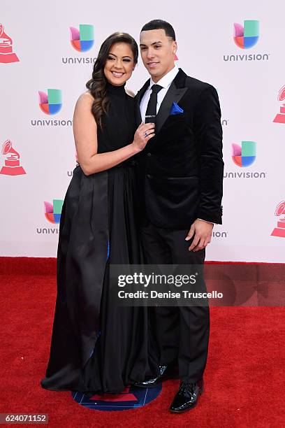 Irmarie Marquez và cầu thủ bóng chày Javier Baez tham dự sự kiện The 17th... Ảnh tin tức - Getty Images