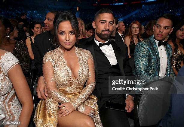 Singer Becky G and Soccer player Sebastian Lletget attend The 17th Annual Latin Grammy Awards at T-Mobile Arena on November 17, 2016 in Las Vegas,...