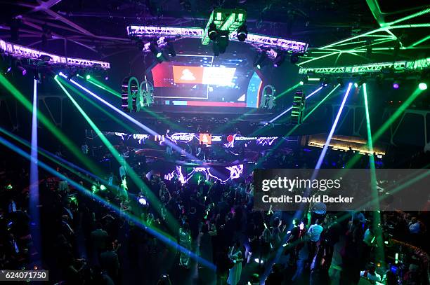 General view of stage at the after party for the 17th annual Latin Grammy Awards at Hakkasan Las Vegas Restaurant and Nightclub on November 17, 2016...