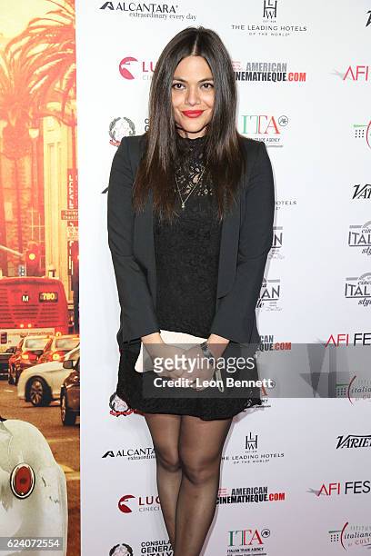 Actor Pina Turco arrives at "A Conversation with Gianfranco Rosi and Screening of 'Fire At Sea'" during AFI FEST 2016 presented by Audi at the...
