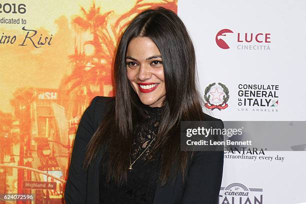 Actor Pina Turco arrives at "A Conversation with Gianfranco Rosi and Screening of 'Fire At Sea'" during AFI FEST 2016 presented by Audi at the...