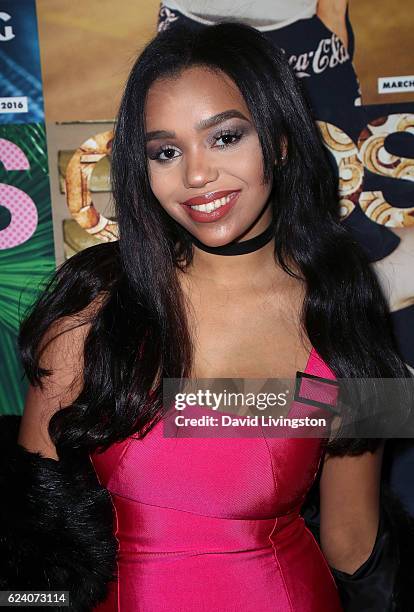 Actress Daphne Blunt attends the launch of ASOS Magazine US Edition at The Sayers Club on November 17, 2016 in Hollywood, California.