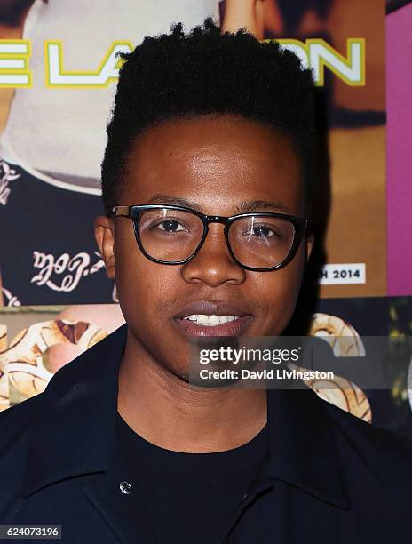 Fashion blogger Perkens Bien Aime attends the launch of ASOS Magazine US Edition at The Sayers Club on November 17, 2016 in Hollywood, California.