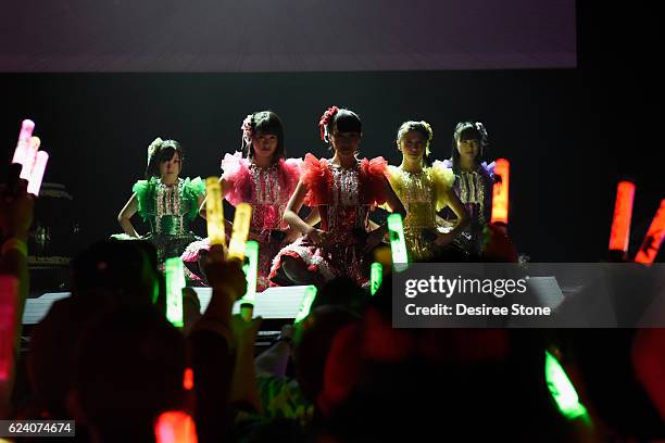 Momoiro Clover Z perform at The Wiltern on November 17, 2016 in Los Angeles, California.