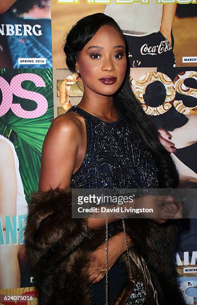 Actress Pepi Sonuga attends the launch of ASOS Magazine US Edition at The Sayers Club on November 17, 2016 in Hollywood, California.