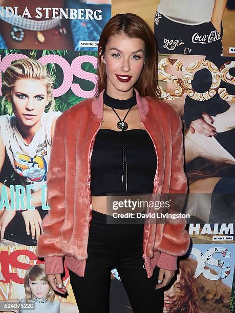 Model Jessica Vargas attends the launch of ASOS Magazine US Edition at The Sayers Club on November 17, 2016 in Hollywood, California.