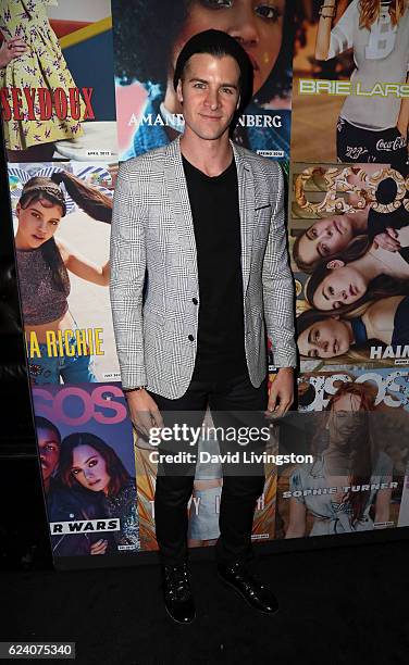 Blogger Parker Smith attends the launch of ASOS Magazine US Edition at The Sayers Club on November 17, 2016 in Hollywood, California.