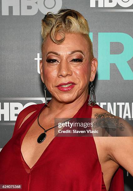 Subject of the documentary Bamby Salcedo attends HBO Documentary Film "THE TRANS LIST" NY Premiere at Paley Center For Media on November 17, 2016 in...