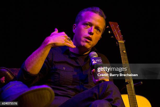 Musician Jason Isbell during the GRAMMY Up Close & Personal with Jason Isbell and David Macias at Old Town School of Folk Music on November 17, 2016...