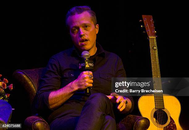 Musician Jason Isbell during the GRAMMY Up Close & Personal with Jason Isbell and David Macias at Old Town School of Folk Music on November 17, 2016...