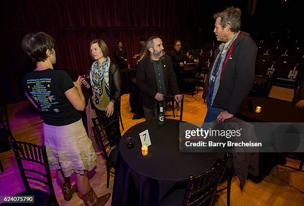 Chicago Chapter and Old School of Folk members mingle during the GRAMMY Up Close & Personal with Jason Isbell and David Macias at Old Town School of...