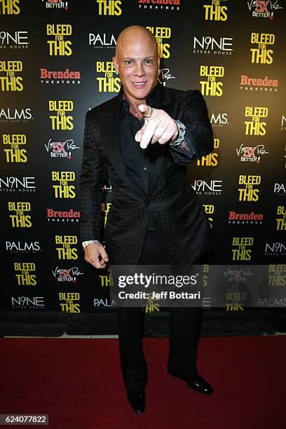 Brenden Theatre Corp. President and CEO Johnny Brenden attends the Las Vegas screening of the film "Bleed for This" at the Brenden Theatres inside...