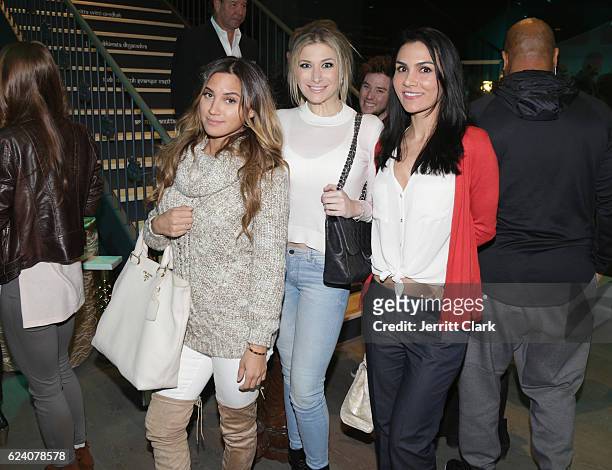 Sagen Albert, Caryn Alpert and Jen Tejas attend the Tantris Grand Opening Event on November 17, 2016 in Hollywood, California.