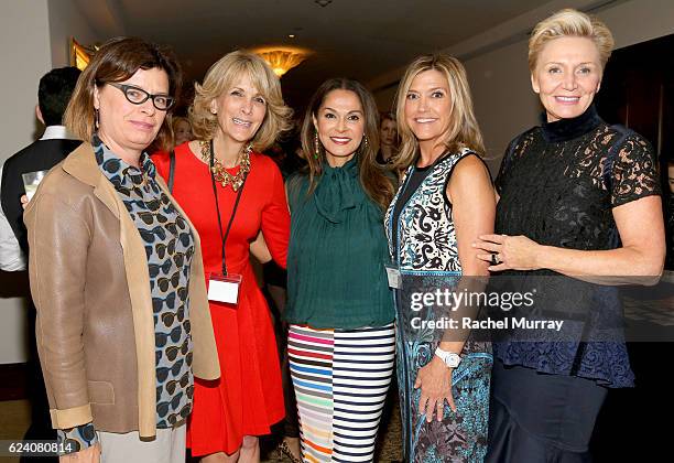 Christina Binkley, Joelleen Wheeler, Co-Founder of Visionary Women Angella Nazarian, Karen Murphy O'Brien, and President of Visionary Women Shelley...