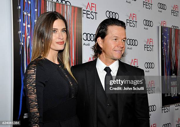 Model Rhea Durham and Actor Mark Wahlberg attend the AFI Closing Night Screening of "Patriots Day" at TCL Chinese Theatre on November 17, 2016 in...