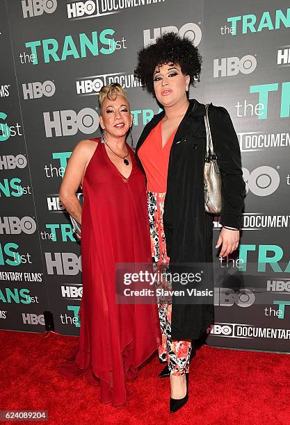 Subject of the documentary Bamby Salcedo and guest attend HBO Documentary Film "THE TRANS LIST" NY Premiere at Paley Center For Media on November 17,...