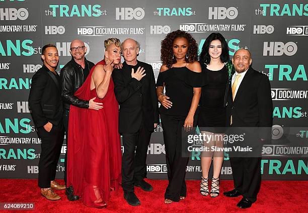 Subjects of the documentary Shane Ortega, Buck Angel, Bamby Salcedo, director/producer Timothy Greenfield-Sanders, interviewer/producer Janet Mock,...
