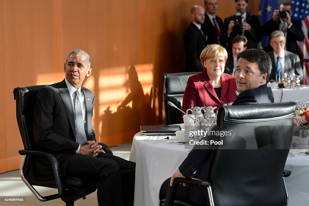 Obama Meets With European Leaders In Berlin