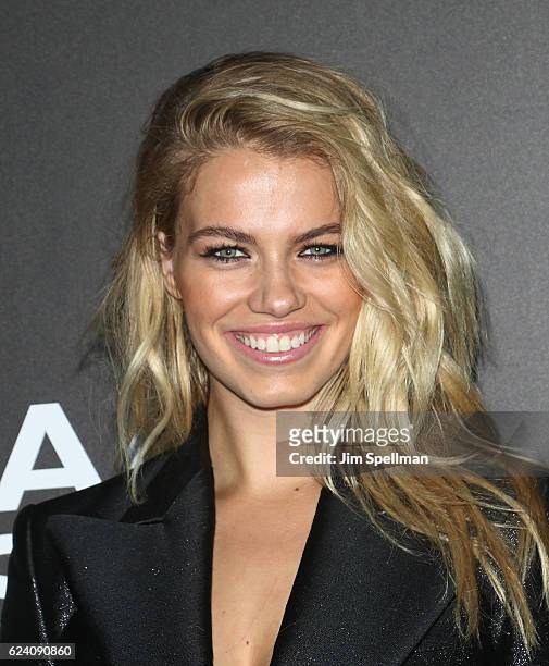 Model Hailey Clauson attends the "Nocturnal Animals" New York premiere at The Paris Theatre on November 17, 2016 in New York City.