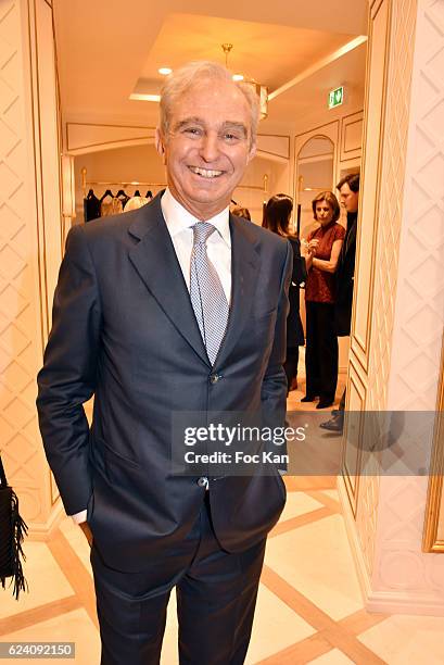 Pronovias CEO Alberto Palatchi attends the Pronovias Paris Flagship Launch Cocktail at Pronovias Place des Victoires on November 17, 2016 in Paris,...