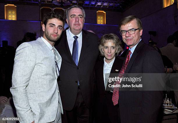 Actor Themo Melikidze,former Police Commissioner Edward F. Davis, Anne Graham and Special Agent in Charge of the FBI's Boston Division Richard...