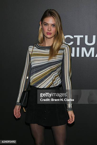 Model Megan Williams attends the "Nocturnal Animals" New York premiere held at The Paris Theatre on November 17, 2016 in New York City.