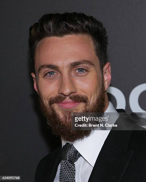 Actor Aaron Taylor-Johnson attends the "Nocturnal Animals" New York premiere held at The Paris Theatre on November 17, 2016 in New York City.