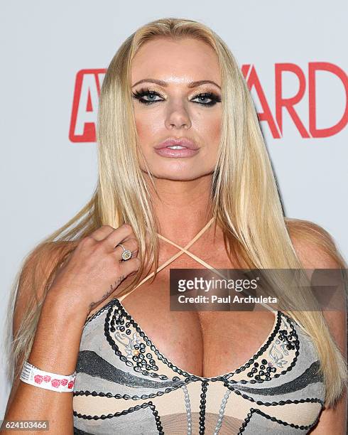 Actress Briana Banks attends the 2017 AVN Awards nomination party at Avalon on November 17, 2016 in Hollywood, California.