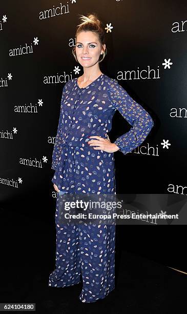 Actress Amaia Salamanca the 'Amichi new collection' photocall at Amichi store on November 17, 2016 in Madrid, Spain.