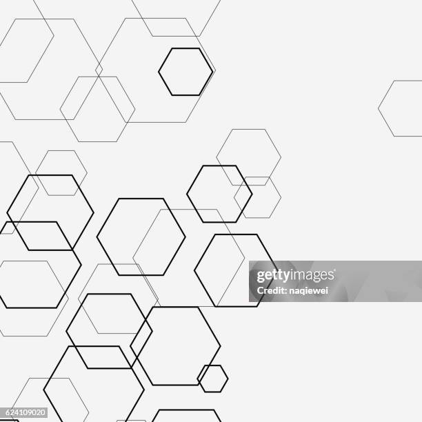 ilustraciones, imágenes clip art, dibujos animados e iconos de stock de hexagonal  - esagono