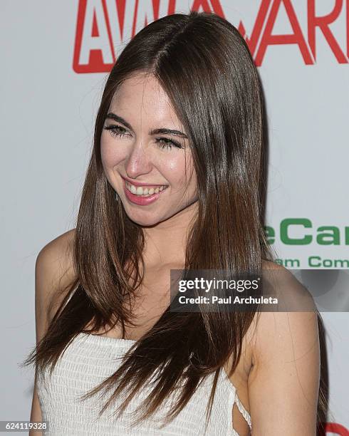 Actress Riley Reid attends the 2017 AVN Awards nomination party at Avalon on November 17, 2016 in Hollywood, California.