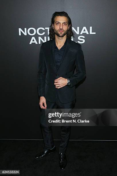 Actor Alexander DiPersia attends the "Nocturnal Animals" New York premiere held at The Paris Theatre on November 17, 2016 in New York City.