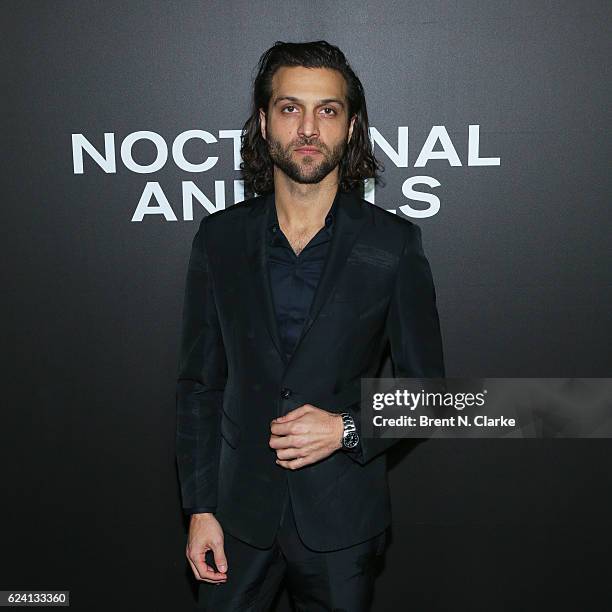 Actor Alexander DiPersia attends the "Nocturnal Animals" New York premiere held at The Paris Theatre on November 17, 2016 in New York City.