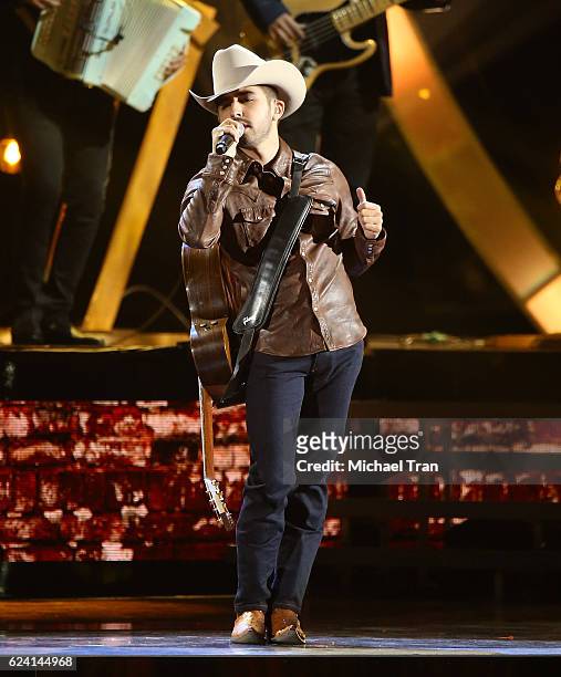 Joss Favela performs onstage during the 17th Annual Latin Grammy Awards held at T-Mobile Arena on November 17, 2016 in Las Vegas, Nevada.