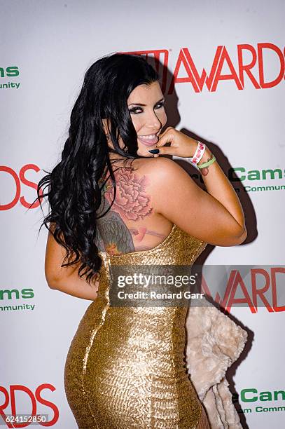 Actress Romi Rain arrives for the 2017 AVN Nomination Party at Avalon on November 17, 2016 in Hollywood, California.