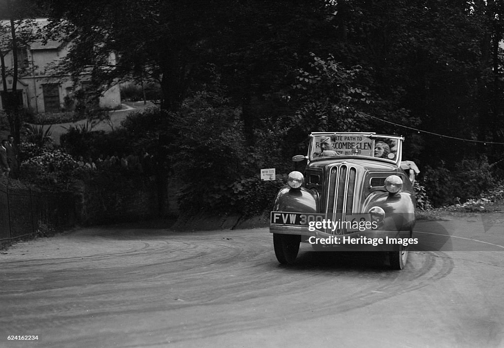 Ford Model C 10 of J McEvoy competing in the MCC Torquay Rally, Torbay, Devon, 1938