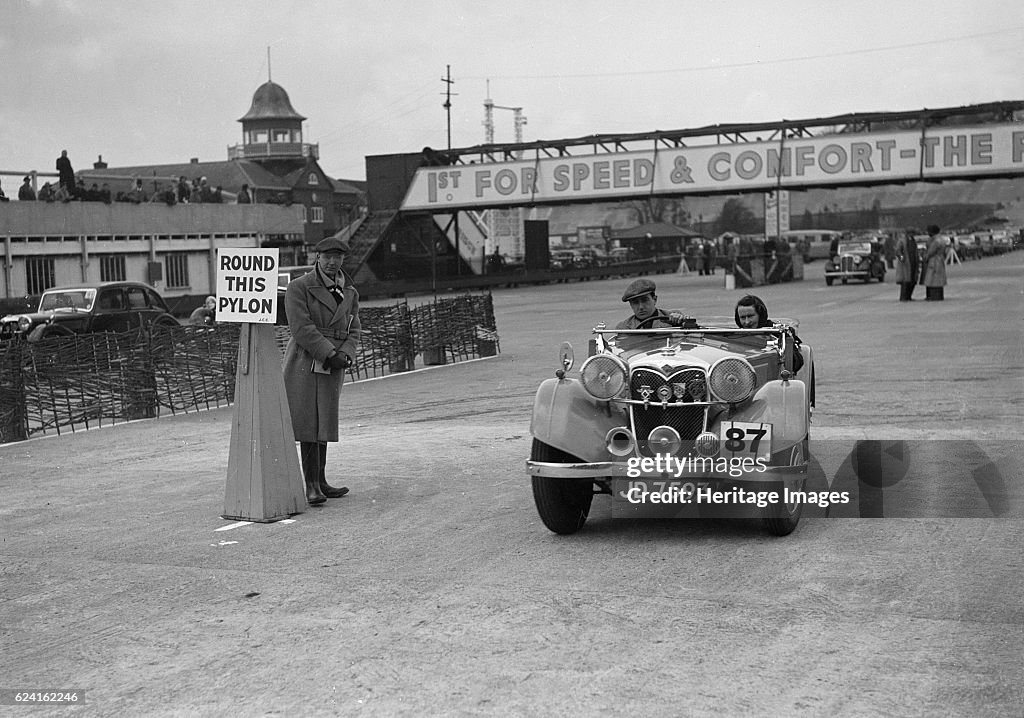 Riley Lynx competing in the JCC Rally, Brooklands, Surrey, 1939