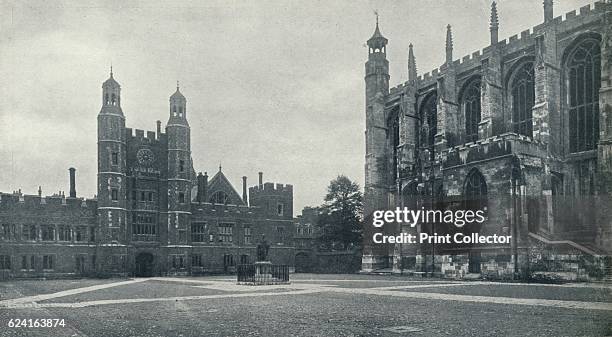 School Yard and Chapel', 1926. Eton College is a boarding independent school for boys in Eton, Berkshire, near Windsor, founded in 1440 by King Henry...