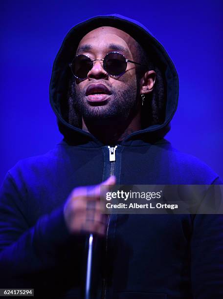 Rapper Ty Dolla Sign performs at the 2017 AVN Awards Nomination Party held at Avalon on November 17, 2016 in Hollywood, California.