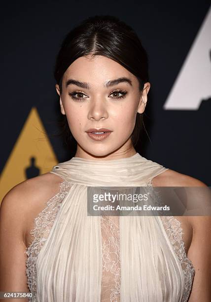 Actress Hailee Steinfeld arrives at the Academy of Motion Picture Arts and Sciences' 8th Annual Governors Awards at The Ray Dolby Ballroom at...