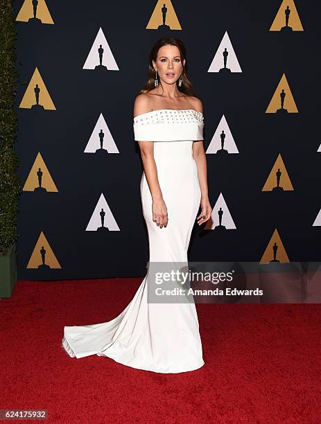 Actress Kate Beckinsale arrives at the Academy of Motion Picture Arts and Sciences' 8th Annual Governors Awards at The Ray Dolby Ballroom at...