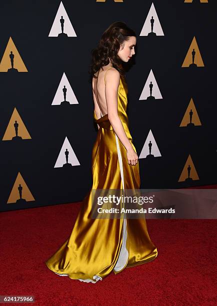 Actress Lily Collins arrives at the Academy of Motion Picture Arts and Sciences' 8th Annual Governors Awards at The Ray Dolby Ballroom at Hollywood &...