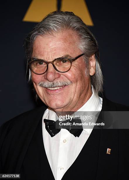 Actor Peter Simonischek arrives at the Academy of Motion Picture Arts and Sciences' 8th Annual Governors Awards at The Ray Dolby Ballroom at...