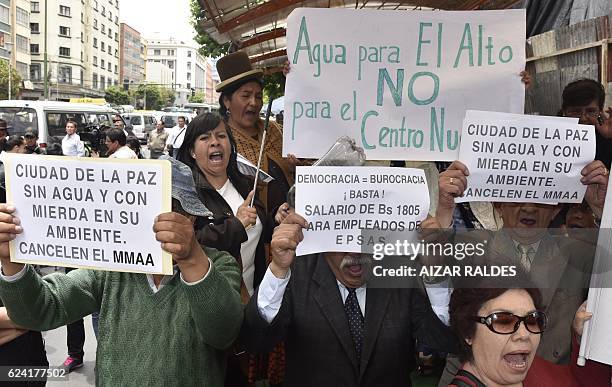 People demand Bolivian President Evo Morales to remove Environment and Water Minister Alexandra Moreira and find a solution to the water shortage...