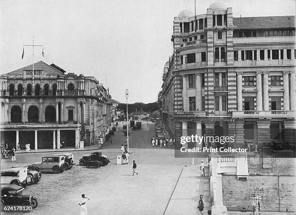 The Grand Oriental Hotel and P. & O. Building, Ceylon', c1890, . From The Hundred Best Views of Ceylon. [Plâté Ltd, Colombo, Kandy & Nuwara Eliya,...